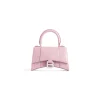 Borsa Hourglass Xs Con Lavorazione Coccodrillo da Donna in Rosa
