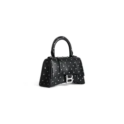 Borsa Hourglass Xs Con Strass da Donna in Nero