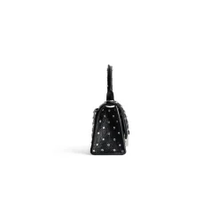 Borsa Hourglass Xs Con Strass da Donna in Nero