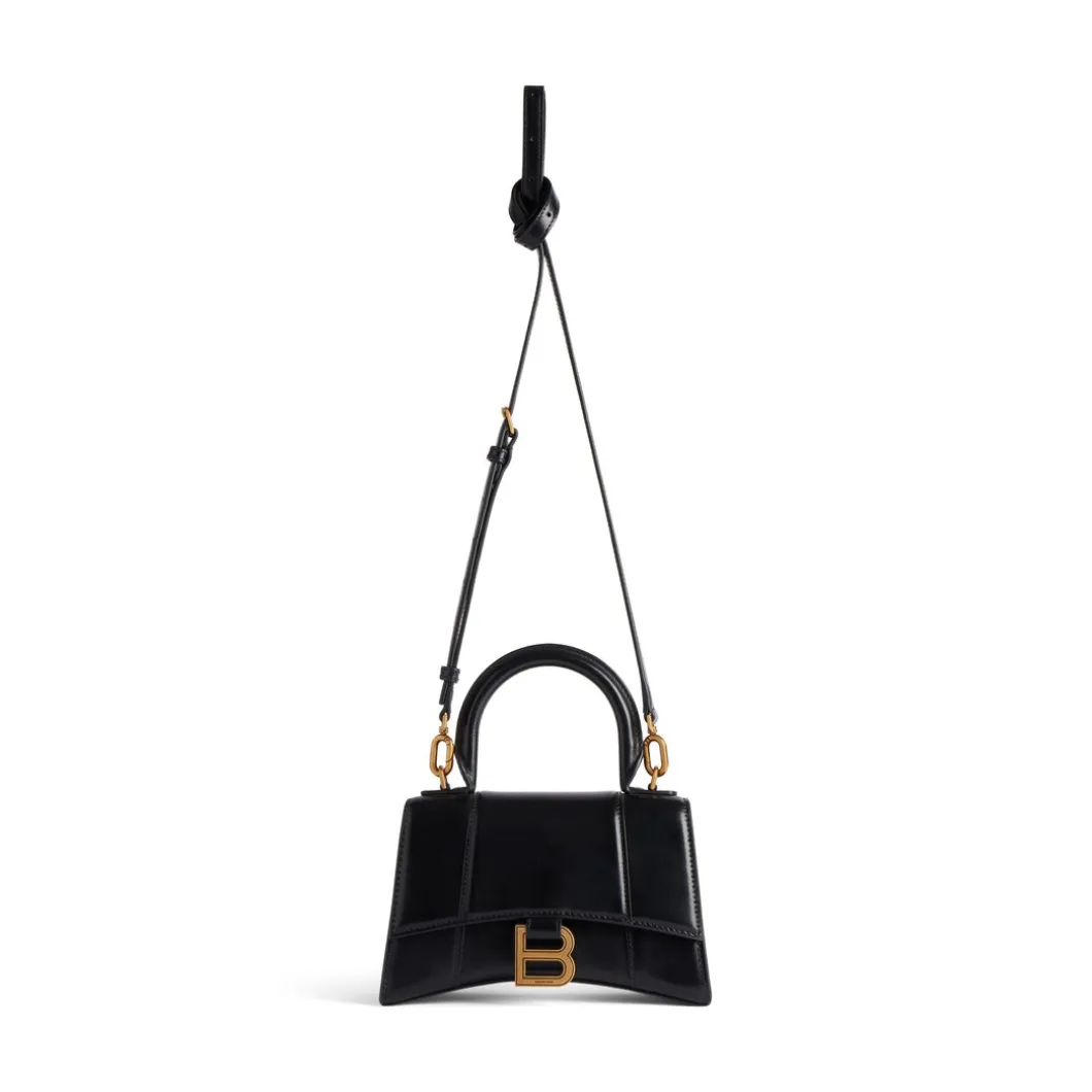 Borsa Hourglass Xs da Donna in Nero