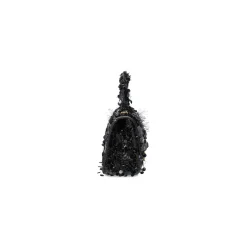 Borsa Hourglass Xs Ricamata Con Catena da Donna in Nero