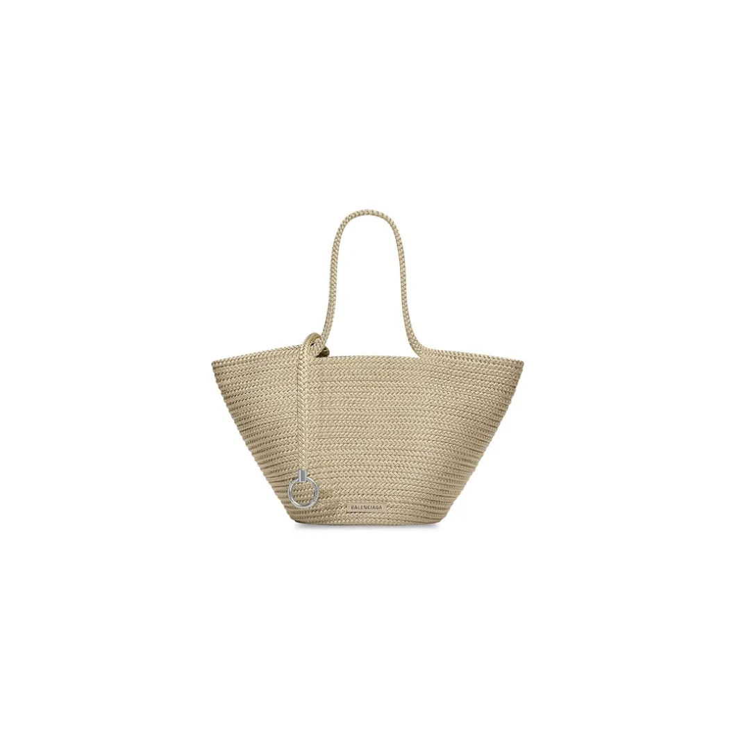 Borsa Ibiza Large Basket da Donna in Beige