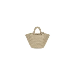 Borsa Ibiza Small Basket Con Tracolla  da Donna in Beige