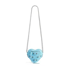 Borsa Le Cagole Heart Mini  da Donna in Blu