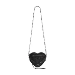 Borsa Le Cagole Heart Mini  da Donna in Nero