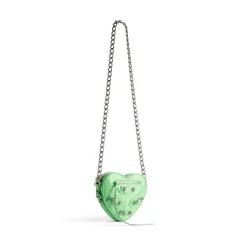Borsa Le Cagole Heart Mini  da Donna in Verde Chiaro