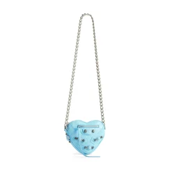 Borsa Le Cagole Heart Mini  da Donna in Blu