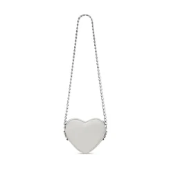 Borsa Le Cagole Heart Mini da Donna in Bianco Ottico
