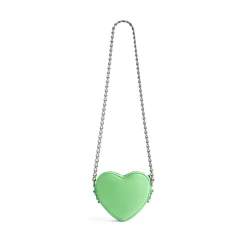 Borsa Le Cagole Heart Mini  da Donna in Verde Chiaro