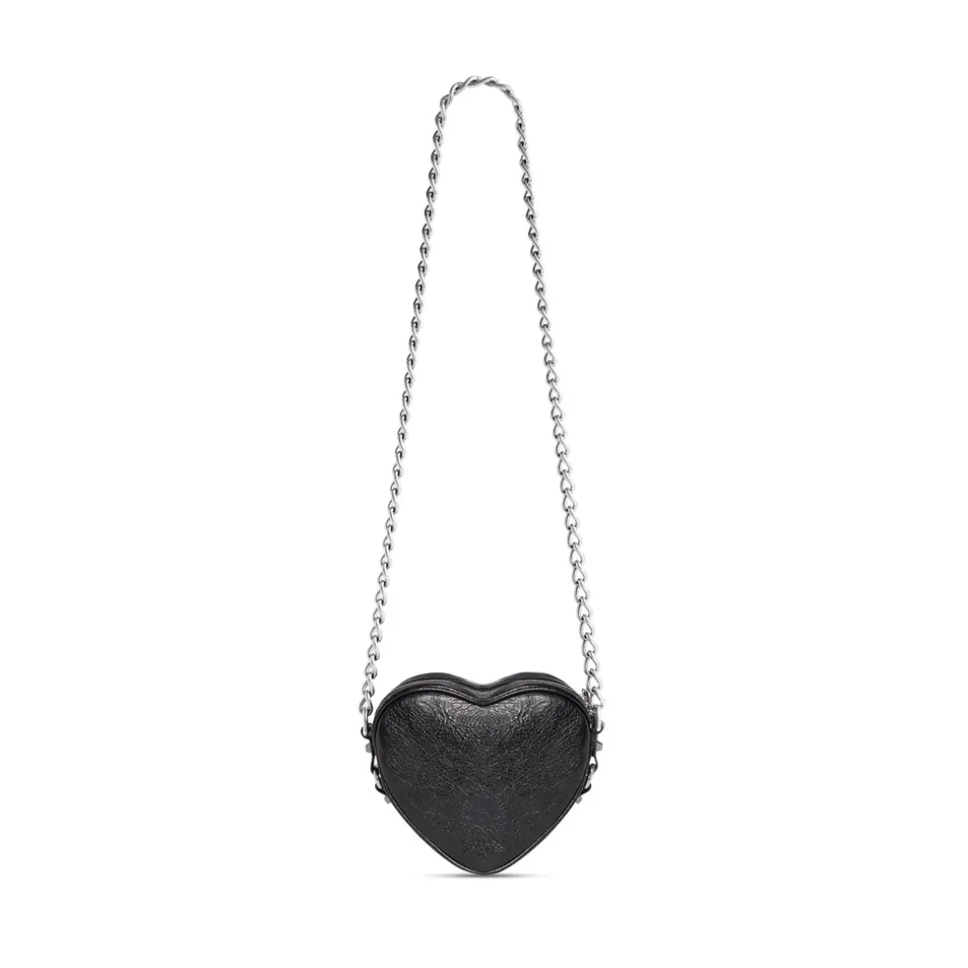 Borsa Le Cagole Heart Mini da Donna in Nero
