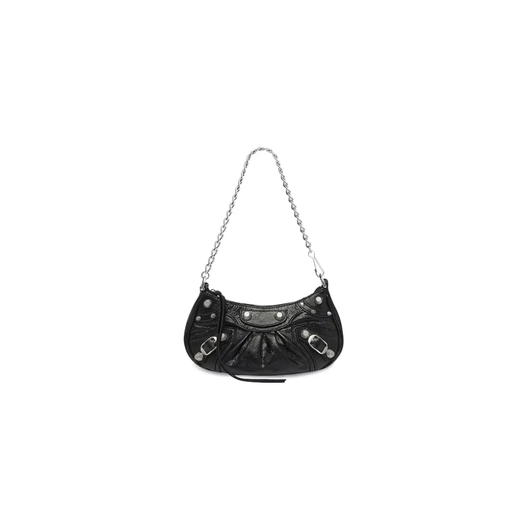 Borsa Le Cagole Mini Con Catena da Donna in Nero