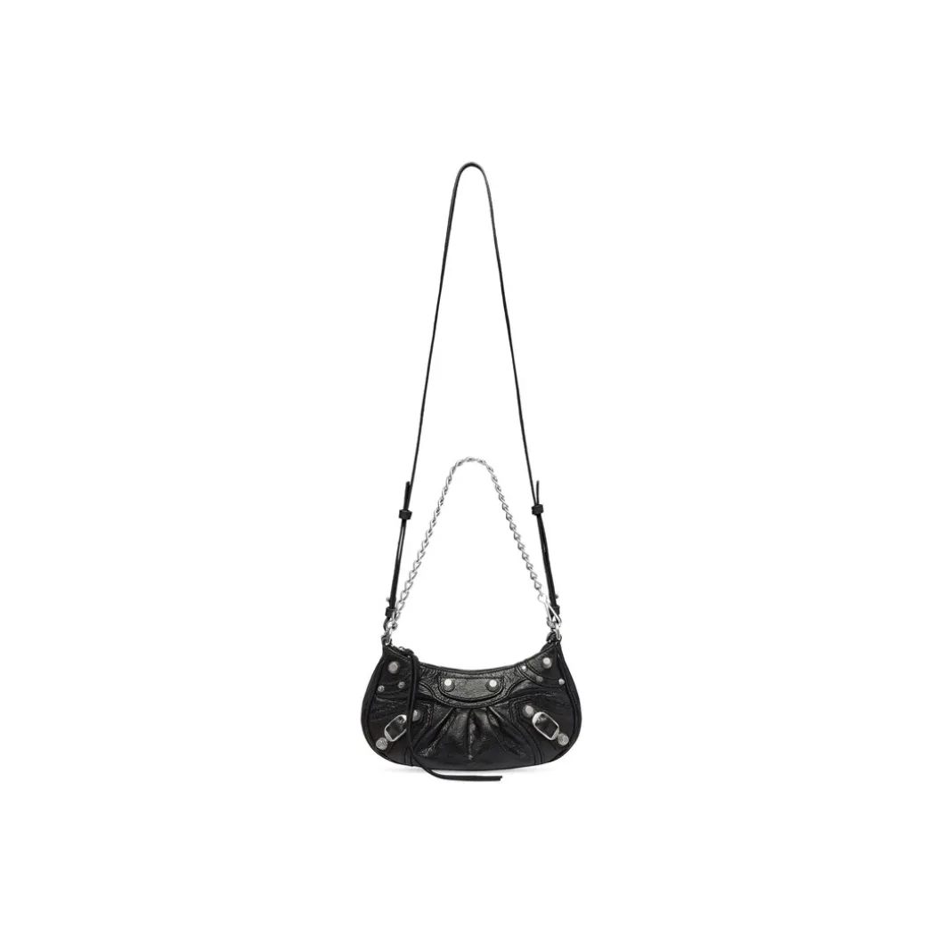 Borsa Le Cagole Mini Con Catena da Donna in Nero