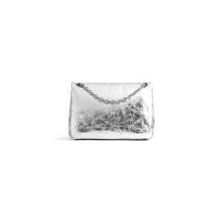 Borsa Monaco Mini Metallizzata  da Donna in Argento