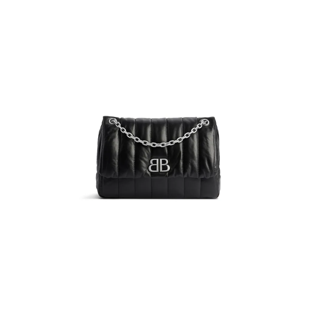 Borsa Monaco Mini Trapuntata da Donna in Nero