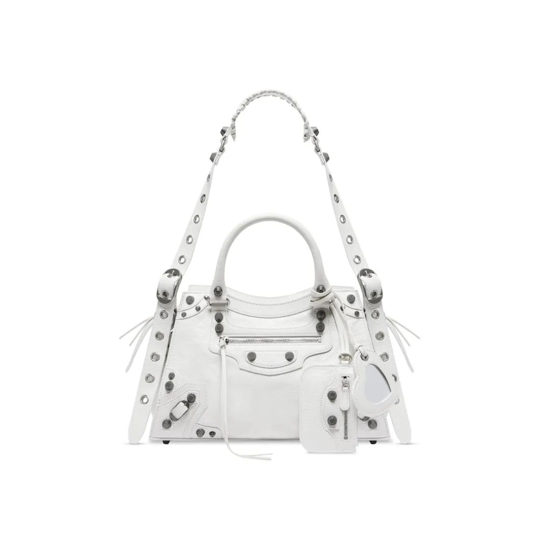 Borsa Neo Cagole City Piccola da Donna in Bianco Ottico