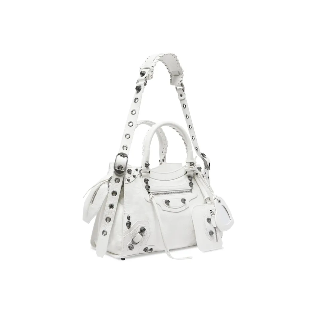 Borsa Neo Cagole City Piccola da Donna in Bianco Ottico