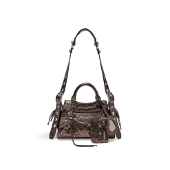Borsa Neo Cagole Xs Metallizzata da Donna in Bronzo