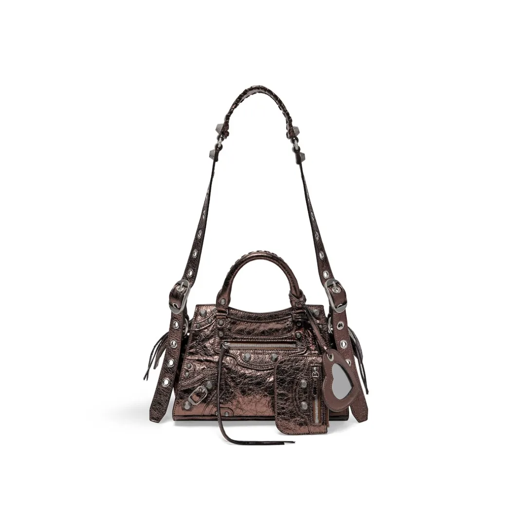 Borsa Neo Cagole Xs Metallizzata da Donna in Bronzo