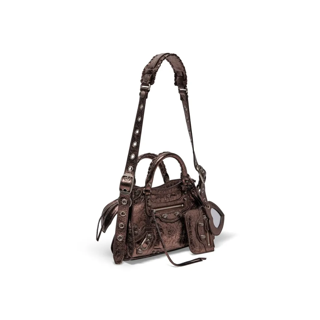 Borsa Neo Cagole Xs Metallizzata da Donna in Bronzo