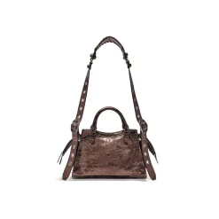 Borsa Neo Cagole Xs Metallizzata da Donna in Bronzo