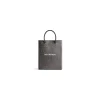 Borsa Shopping Grande Metallizzata  da Donna in Grigio Metallizzato