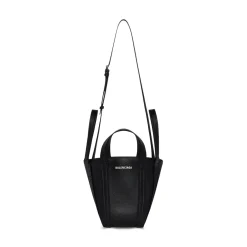 Borsa Tote A Tracolla Everyday Xs North-south In Pelle Di Vitello Granata  da Donna in Nero