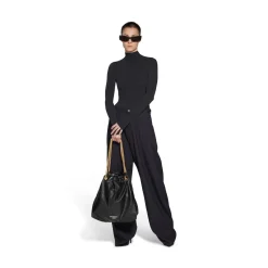 Borsa Tote Crush Media da Donna in Nero