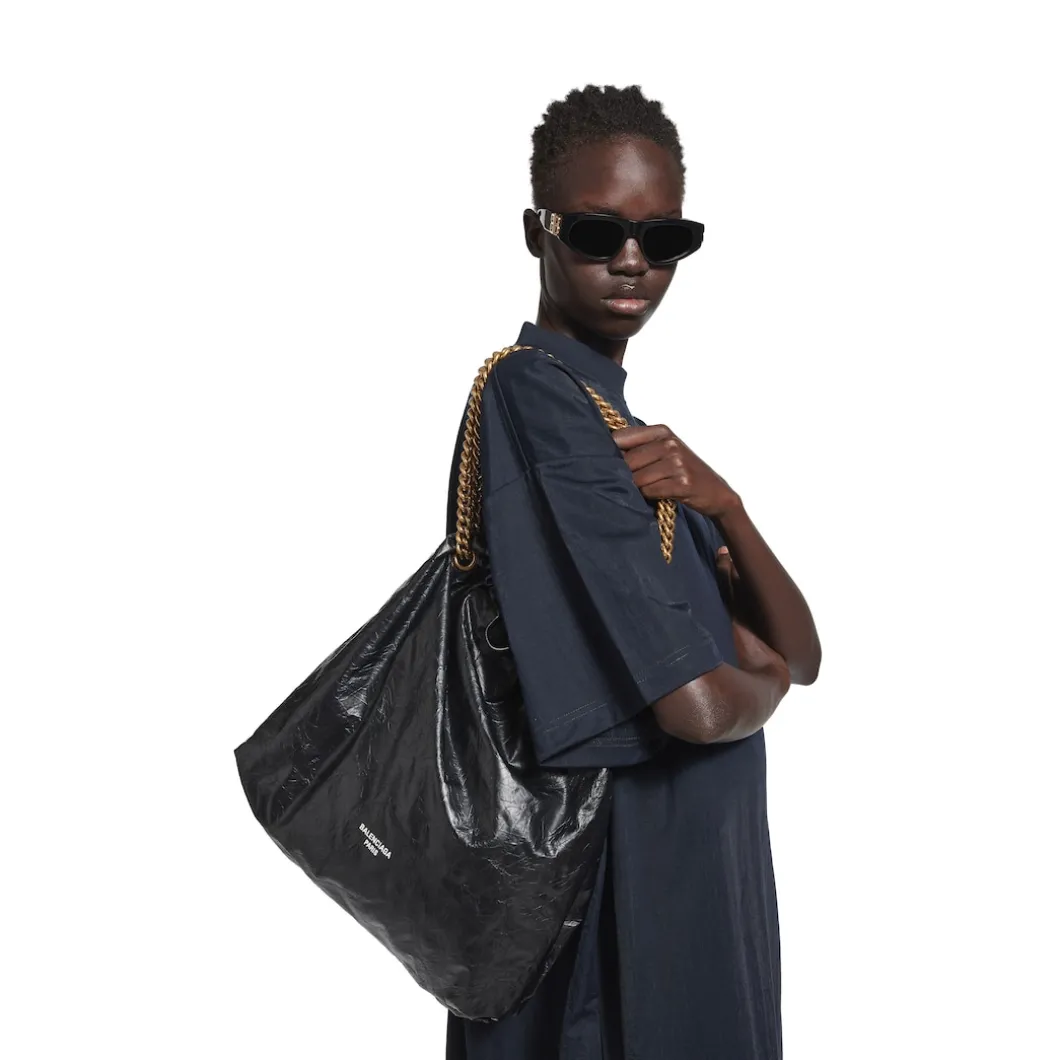 Borsa Tote Crush Media da Donna in Nero