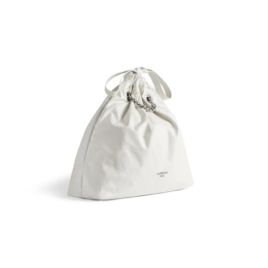 Borsa Tote Crush Media da Donna in Bianco