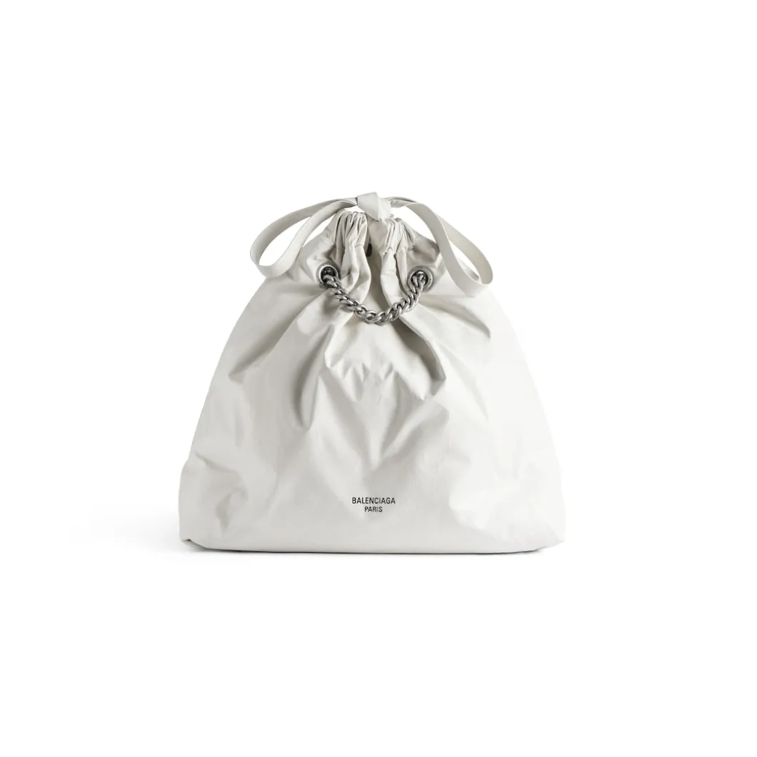 Borsa Tote Crush Media da Donna in Bianco