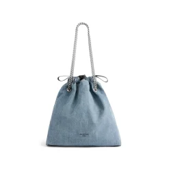 Borsa Tote Crush Media In Denim da Donna in Blu
