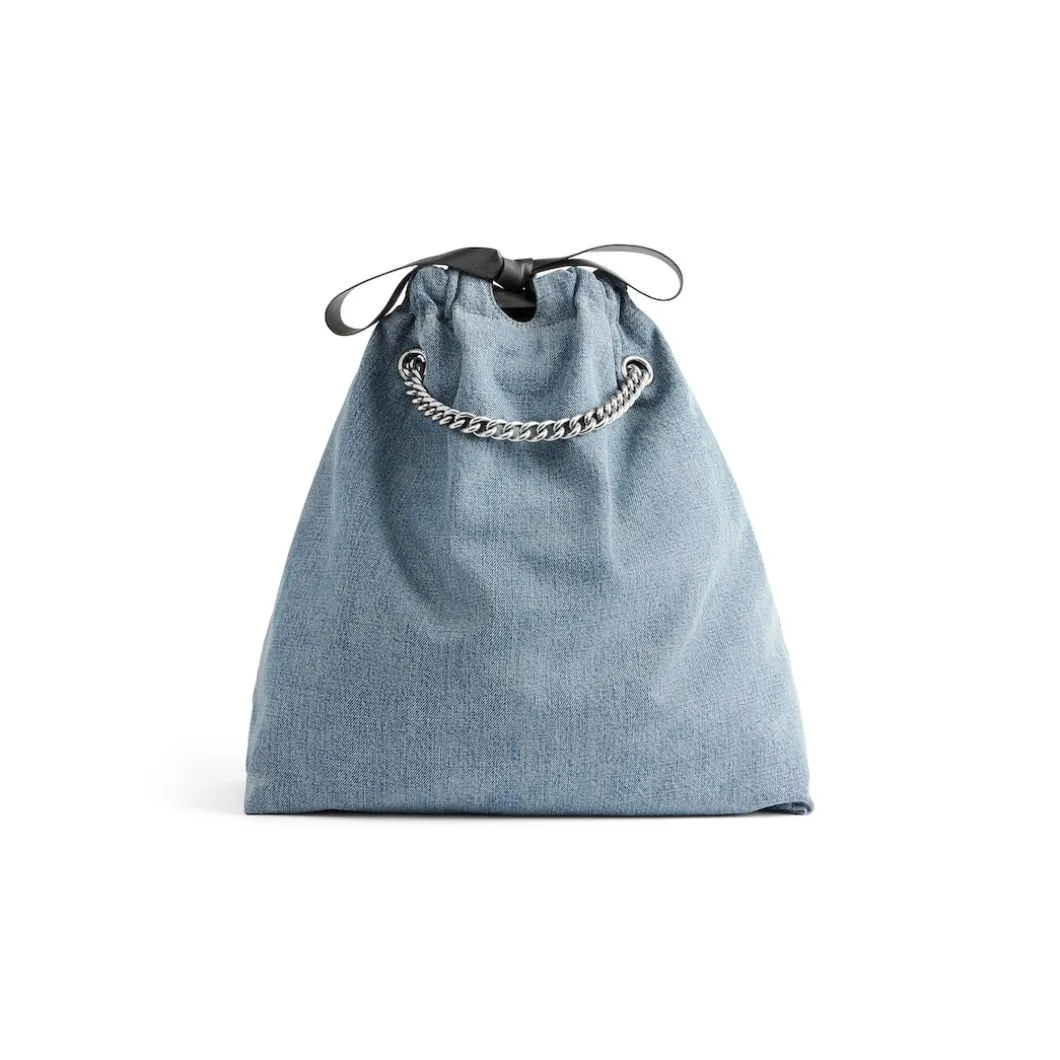 Borsa Tote Crush Media In Denim da Donna in Blu