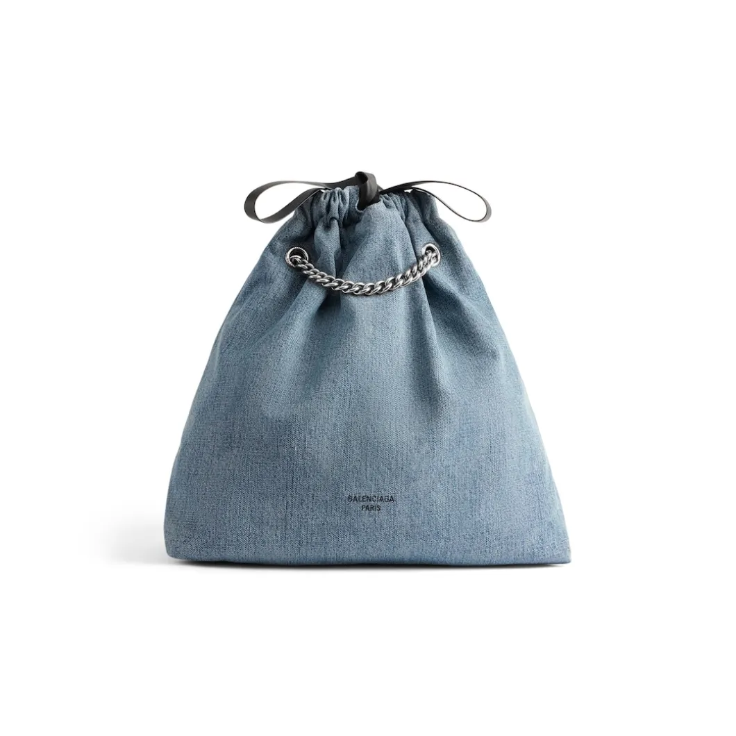 Borsa Tote Crush Media In Denim da Donna in Blu