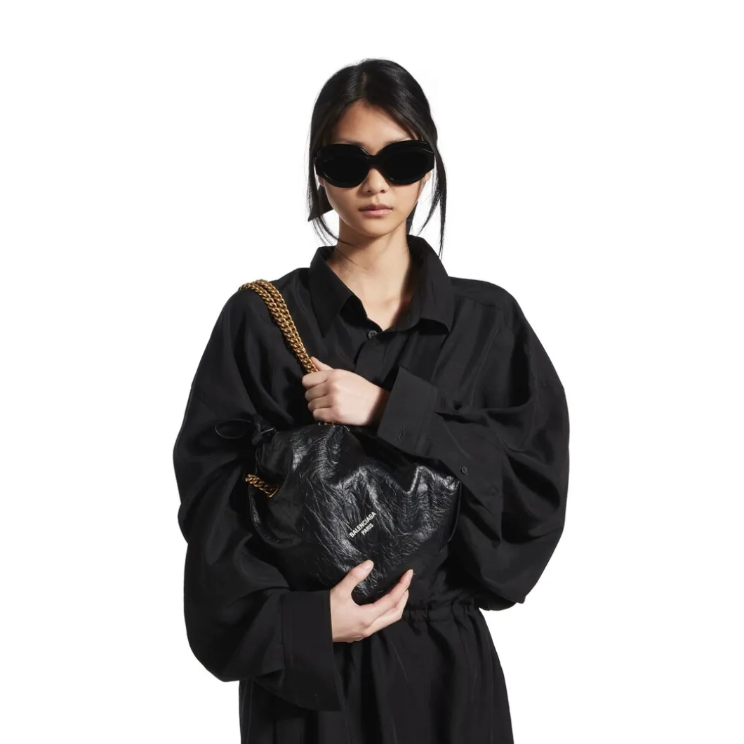 Borsa Tote Crush Piccola da Donna in Nero