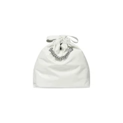 Borsa Tote Crush Piccola da Donna in Bianco Ottico