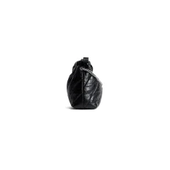 Borsa Tote Crush Xs Trapuntata da Donna in Nero