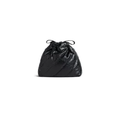 Borsa Tote Crush Xs Trapuntata da Donna in Nero