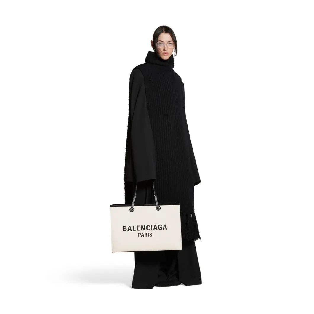 Borsa Tote Duty Free Grande da Donna in Naturale