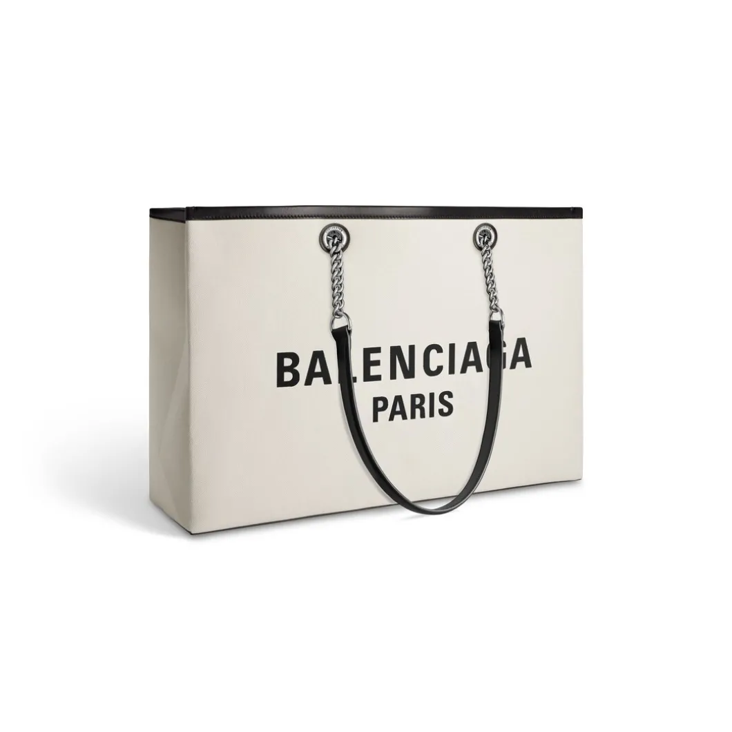 Borsa Tote Duty Free Grande da Donna in Naturale