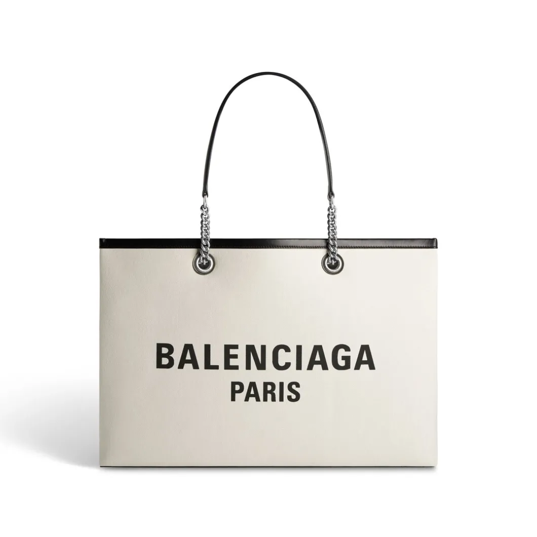 Borsa Tote Duty Free Grande da Donna in Naturale