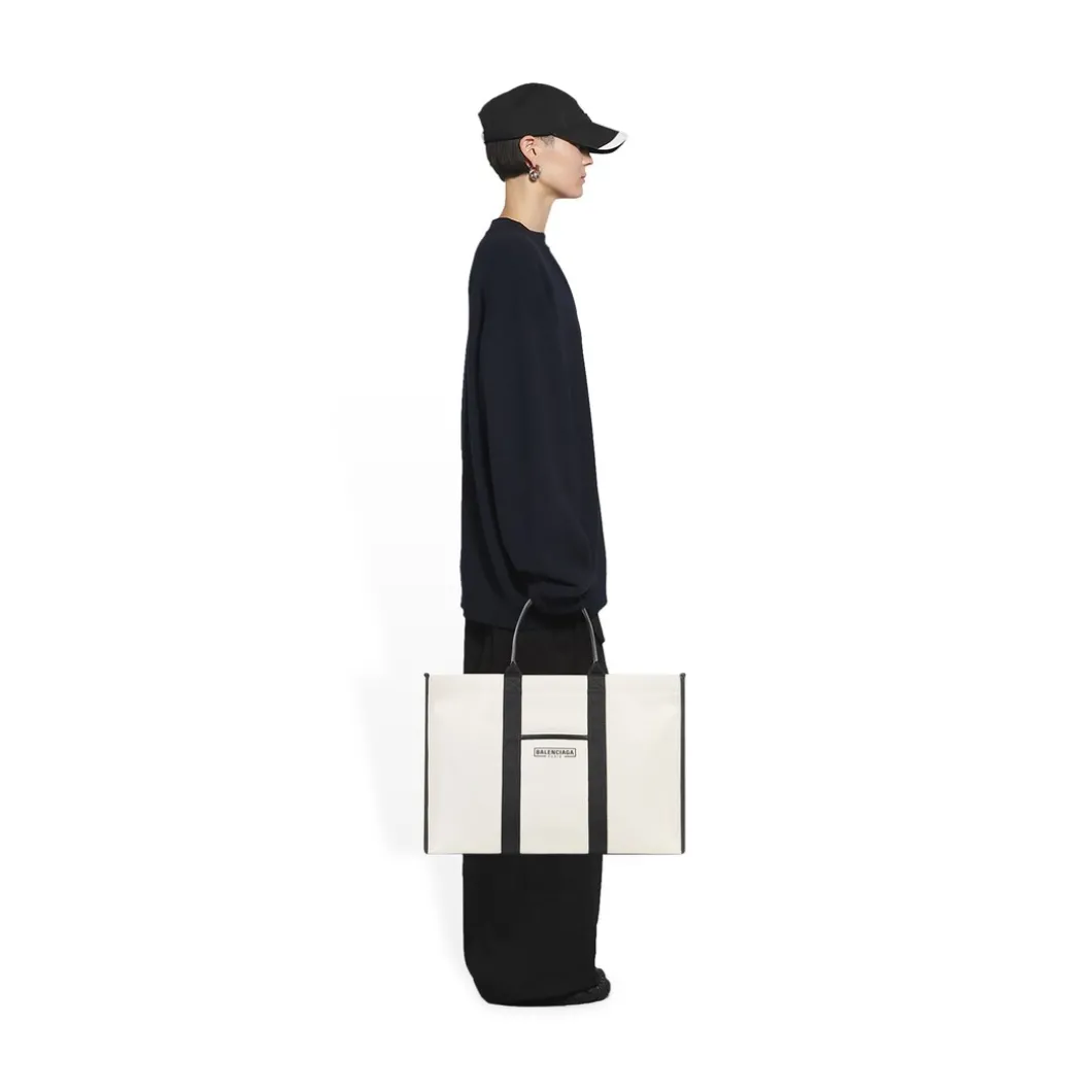 Borsa Tote Hardware Large in Beige
