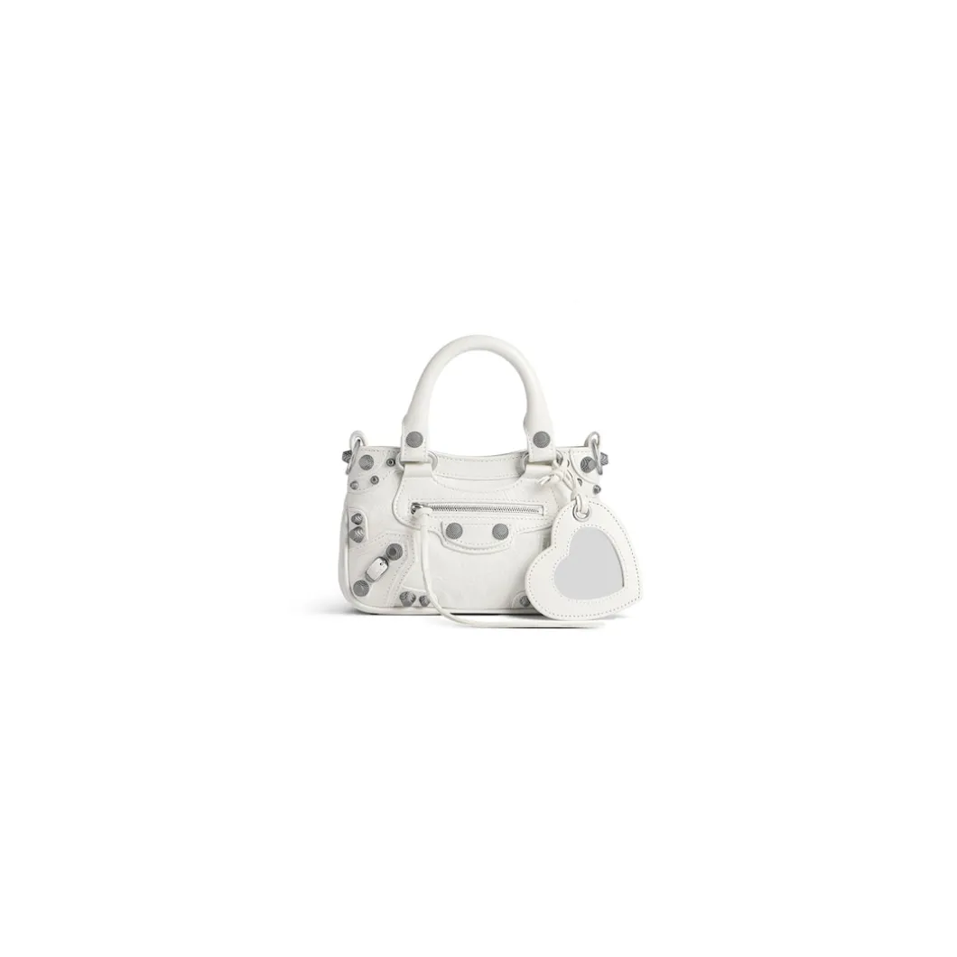 Borsa Tote Neo Cagole Mini da Donna in Bianco