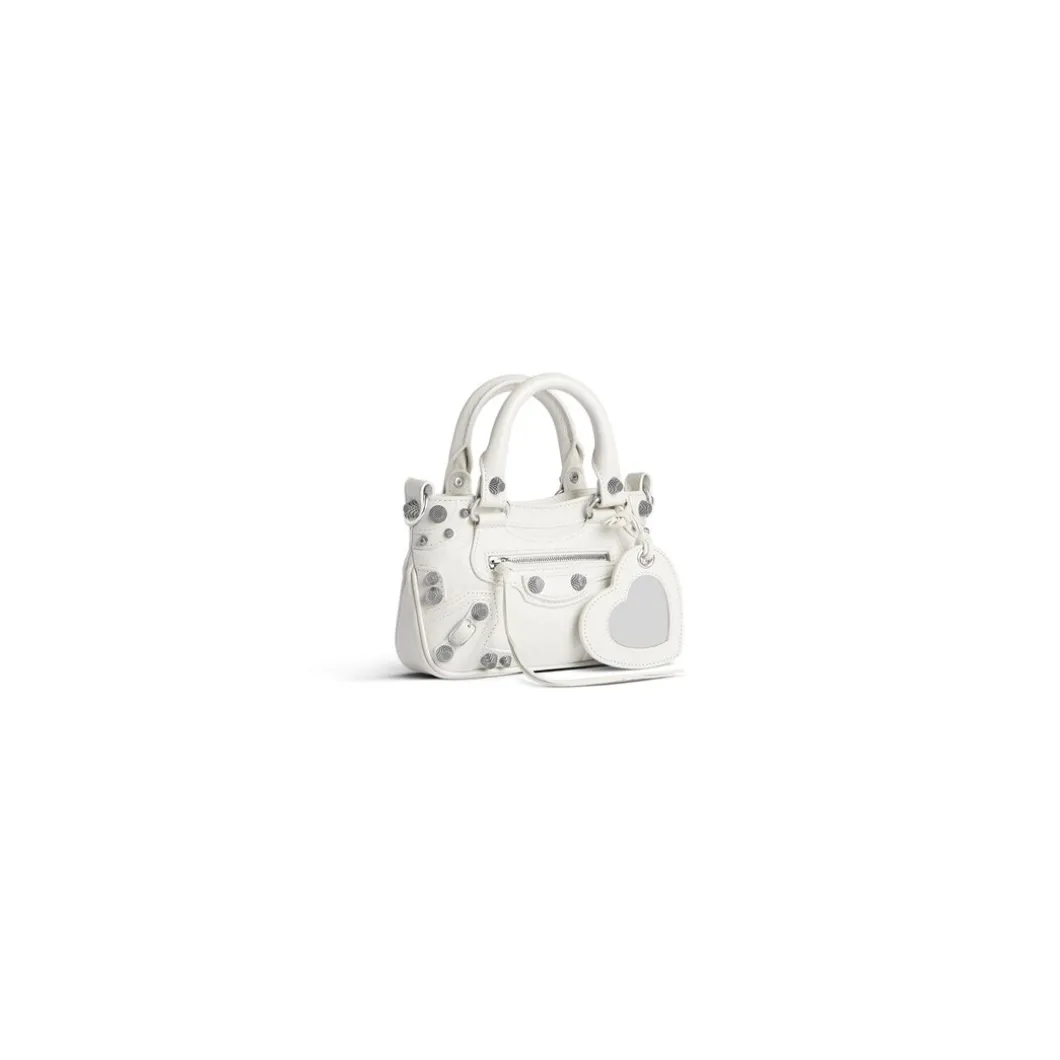 Borsa Tote Neo Cagole Mini da Donna in Bianco
