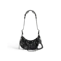 Borsetta A Tracolla Le Cagole Xs Bag Traforata da Donna in Nero