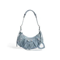 Borsetta A Tracolla Le Cagole In Denim E Strass da Donna in Blu