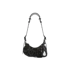 Borsetta A Tracolla Le Cagole Xs Bag Con Strass  da Donna in Nero