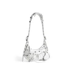 Borsetta A Tracolla Le Cagole Xs Bag Traforata  da Donna in Bianco Ottico