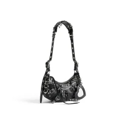 Borsetta A Tracolla Le Cagole Xs Bag Traforata  da Donna in Nero