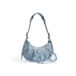 Borsetta A Tracolla Le Cagole In Denim E Strass da Donna in Blu