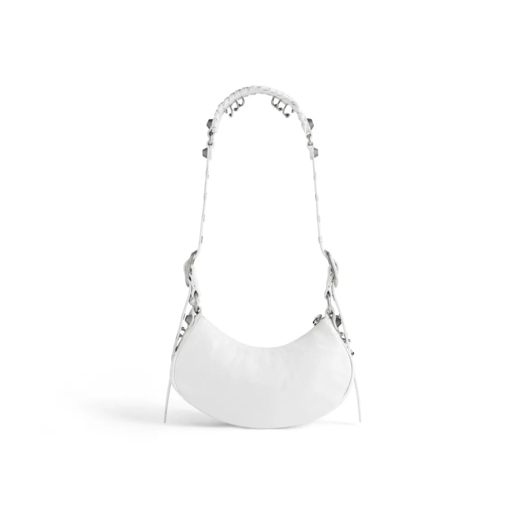 Borsetta A Tracolla Le Cagole Xs Bag Traforata da Donna in Bianco Ottico